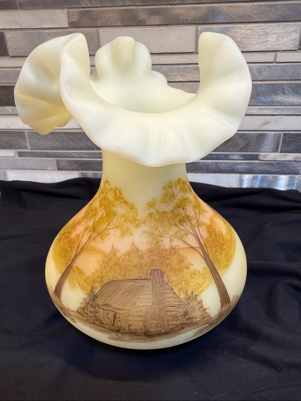Fenton Vase - Hand painted